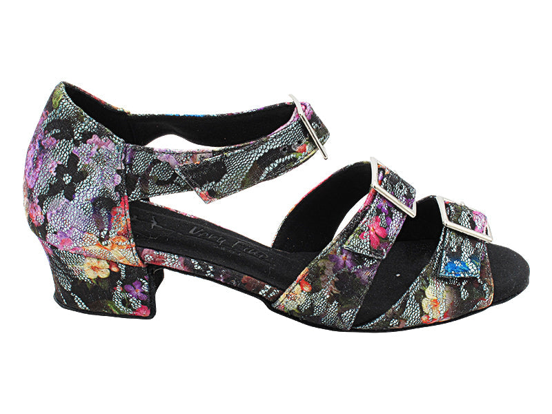 SERA1679 197 Flower Glitter Satin with 1.5" Medium Heel (NTD) in the photo