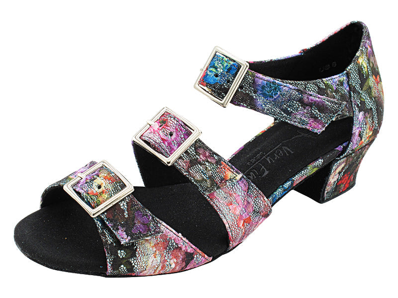 SERA1679 197 Flower Glitter Satin with 1.5" Medium Heel (NTD) in the photo