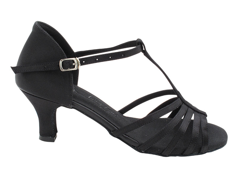 SERA1693 Black Satin with 2.5" Heel (2040) in the photo