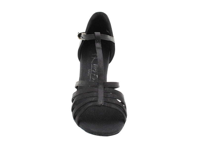 SERA1693 Black Satin with 2.5" Heel (2040) in the photo