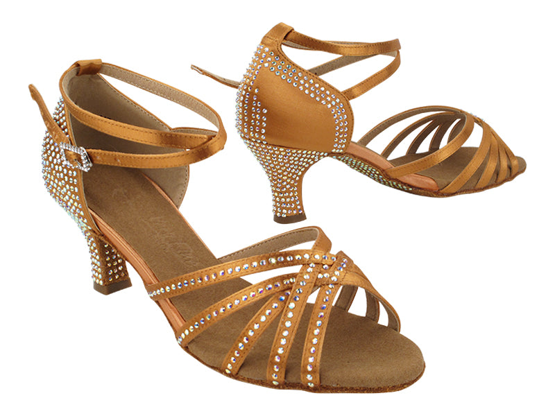 SERA2613CC 211 Tan Satin with 2.5" Heel (2040) in the photo