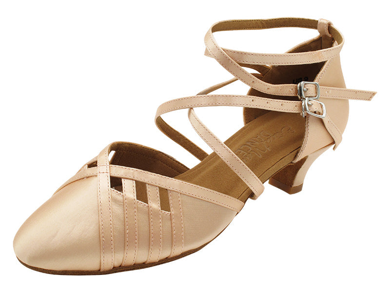 SERA3530DX Flesh Satin with 1.2" Cuban Heel (CI) in the photo