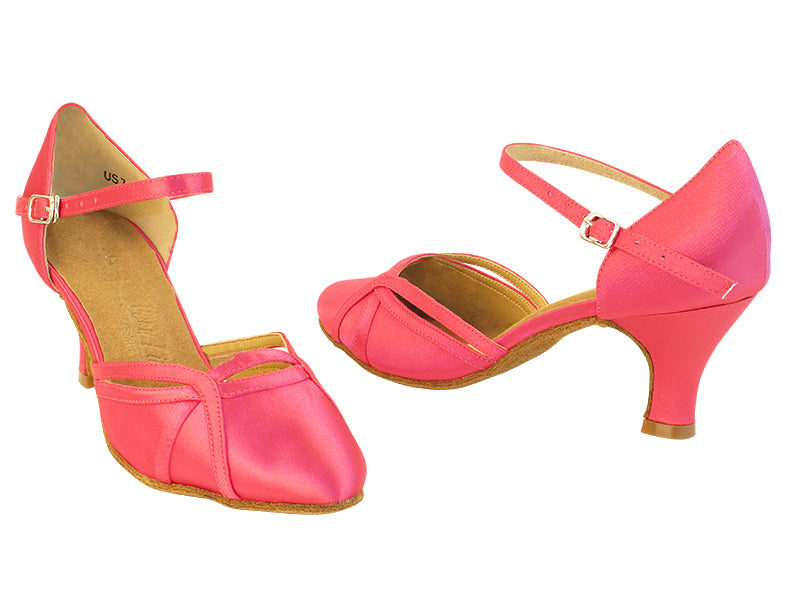SERA3540 121 Rose Satin with 2040_2.5" Heel in the photo
