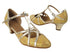 SERA3541 Gold Scale & Gold Trim with (5028) 1.2" Cuban Heel in the photo