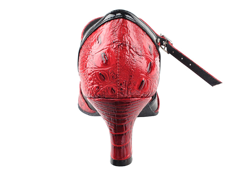 SERA3551 Red Croc & Black Trim