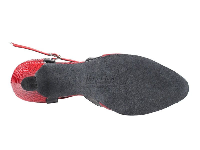 SERA3551 Red Croc & Black Trim