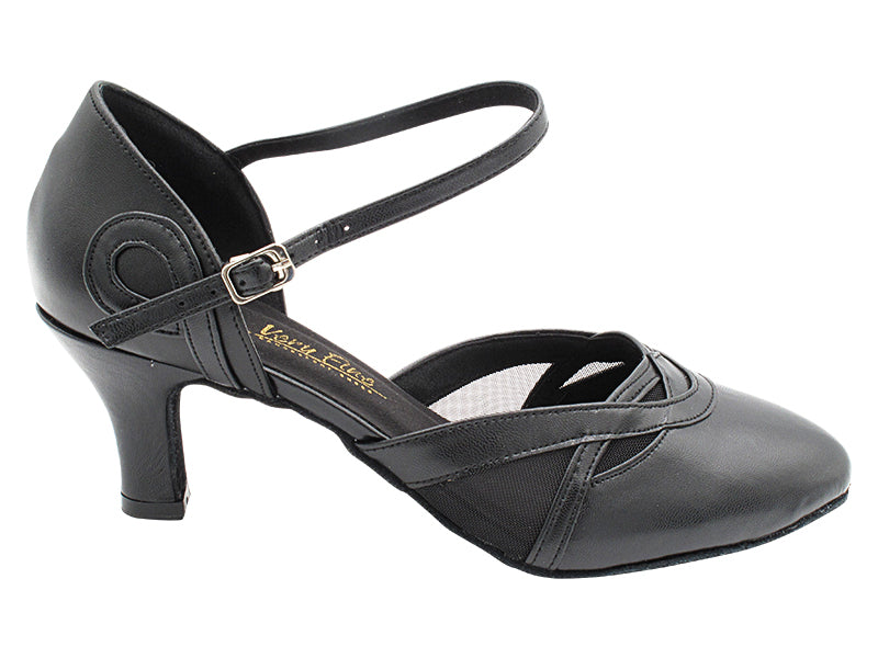 SERA3630 Black Leather & Black Mesh with 2.5" Heel (2040) in the photo