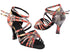 SERA3690 286 Black Flower Satin with 3" Heel (6812) in the photo