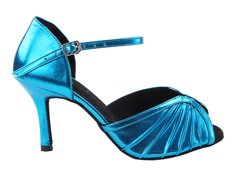 SERA3830 135 Metallic Blue with 3" Slim Heel (6646) in the photo