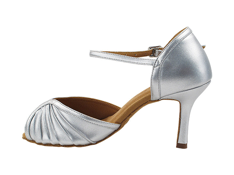 SERA3830 304 Light Silver Leather with 3" Slim Heel (6646) in the photo