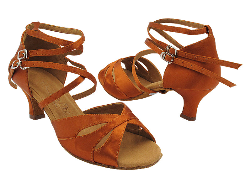 SERA3840DX Copper Tan Satin with 2.5" Heel (2040) in the photo