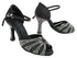 SERA3850CC Black Satin & Black Mesh with 3" Heel (5059) in the photo