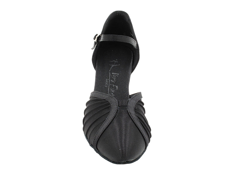 SERA3910 Black Satin with 2.5" Heel (2040) in the photo
