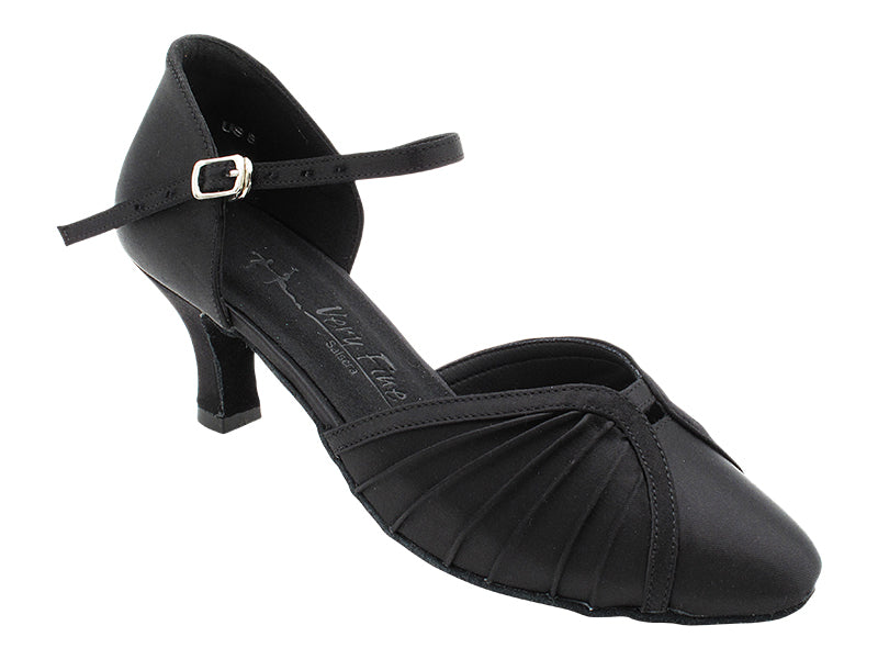 SERA3910 Black Satin with 2.5" Heel (2040) in the photo