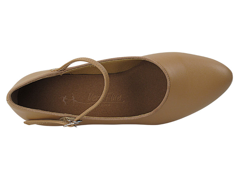 SERA5522 Beige Brown Leather with (5028) 1.2" Cuban Heel in the photo