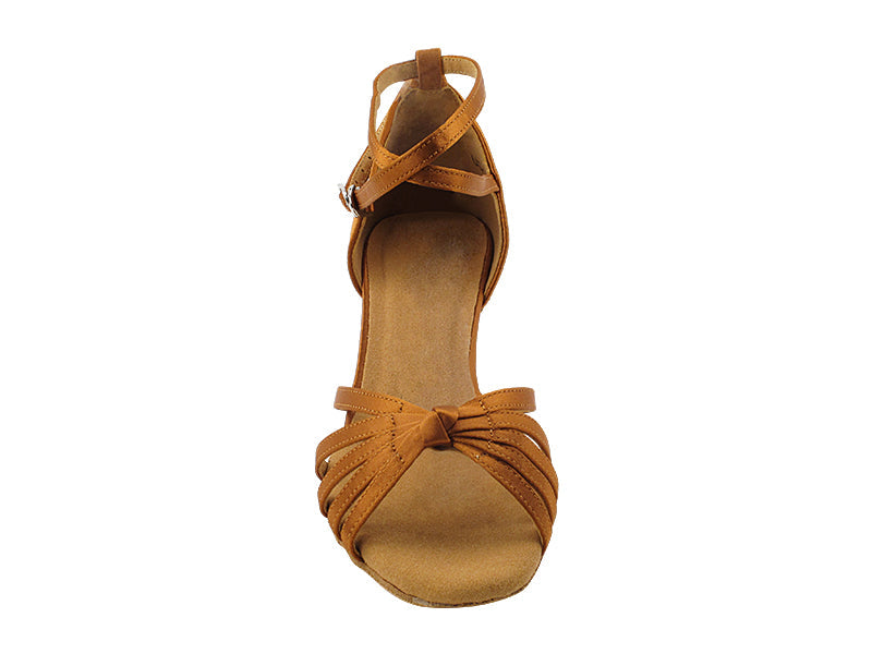 SERA6005 Dark Tan Satin with 2.5" heel (2040) in the photo