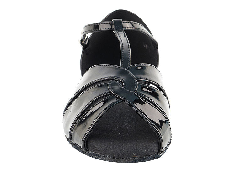 SERA6006 Black Patent with 0.5" Eva Heel in the photo