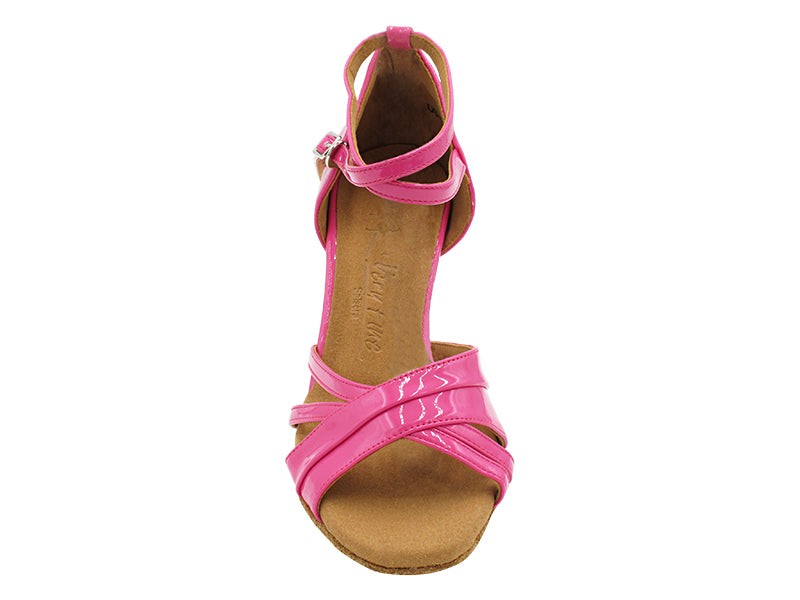 SERA6030B 224 Pearl Fuchsia Patent_X-Strap Ankle with Loop with 3.5" Heel (YTG) in the photo