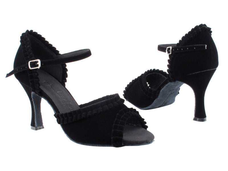 SERA7001 Black Velvet with 3" heel in the photo