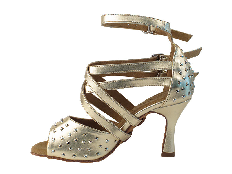 SERA7011 Gold with 2.5" low heel in the photo