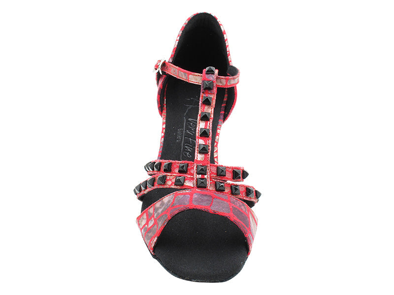 SERA7012 238 Red Print with 2.5" Heel (2040) in the photo