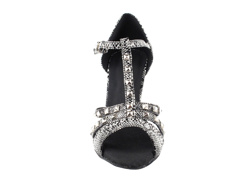 SERA7012 White Snake with 3" heel in the photo