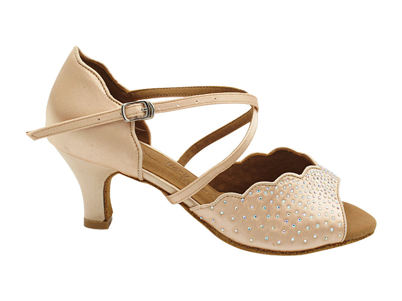 SERA7014BX Flesh Satin with 2.5" Heel in the photo