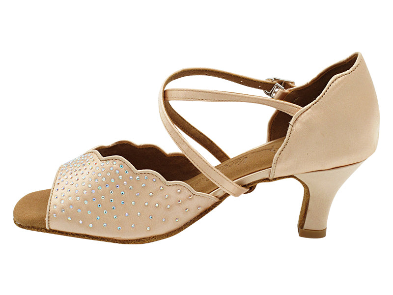 SERA7014BX Flesh Satin with 2.5" Heel in the photo