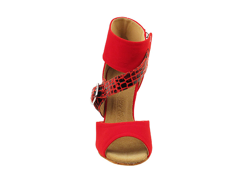 SERA7015 Red Velvet with 3" heel in the photo