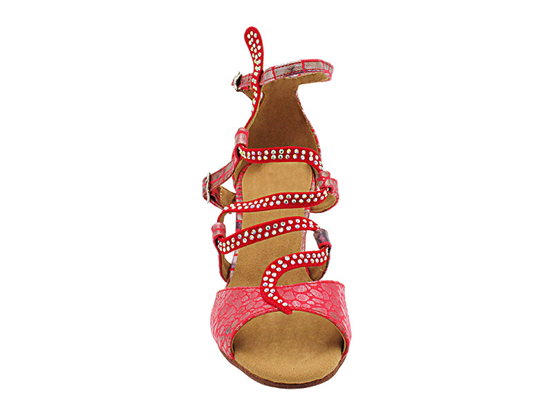 SERA7017 238 Red Print with 2.5" Heel (2040) in the photo