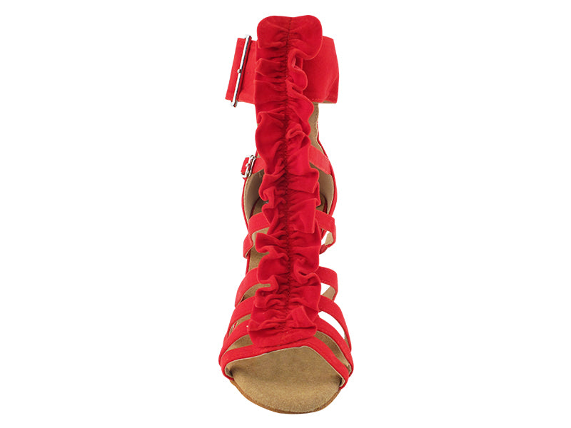 SERA7026 Red Velvet with 3" Heel in the photo