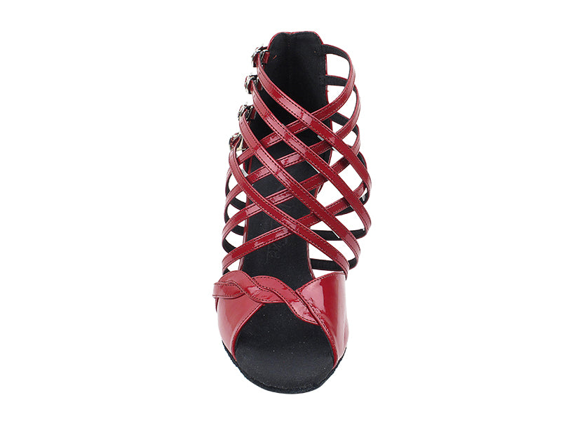 SERA7036 Red Patent with 3" heel in the photo.