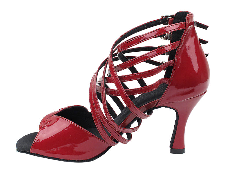 SERA7036 Red Patent with 3" heel in the photo.