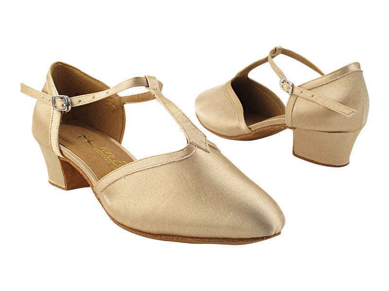 9627FT 283 Flesh Satin_283 Flesh Satin Trim with 1.5" Heel (NTD) in the photo