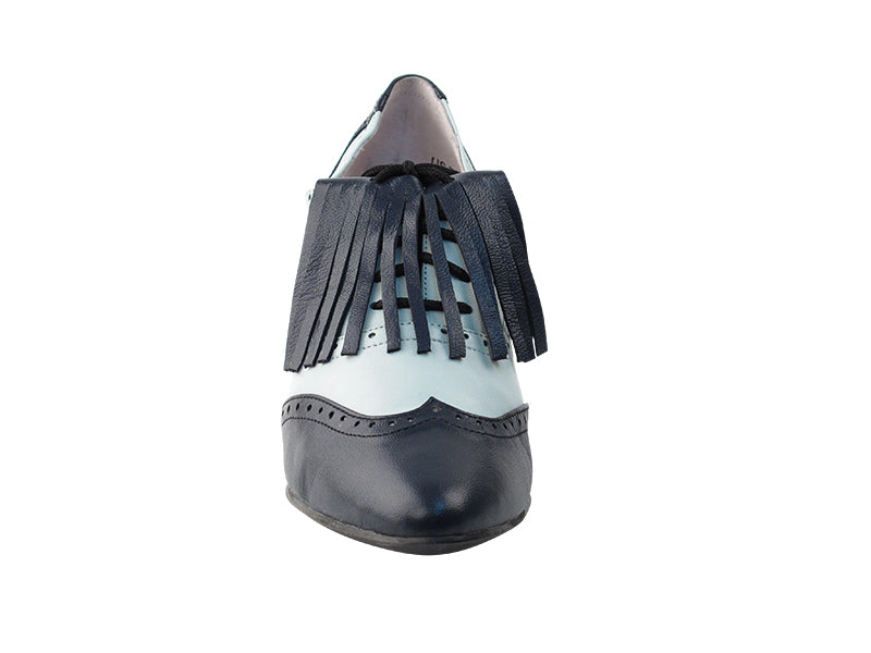 SERAOSD001 Dark Blue & Creamy Blue  with 2.5" Heel (2040) in the photo