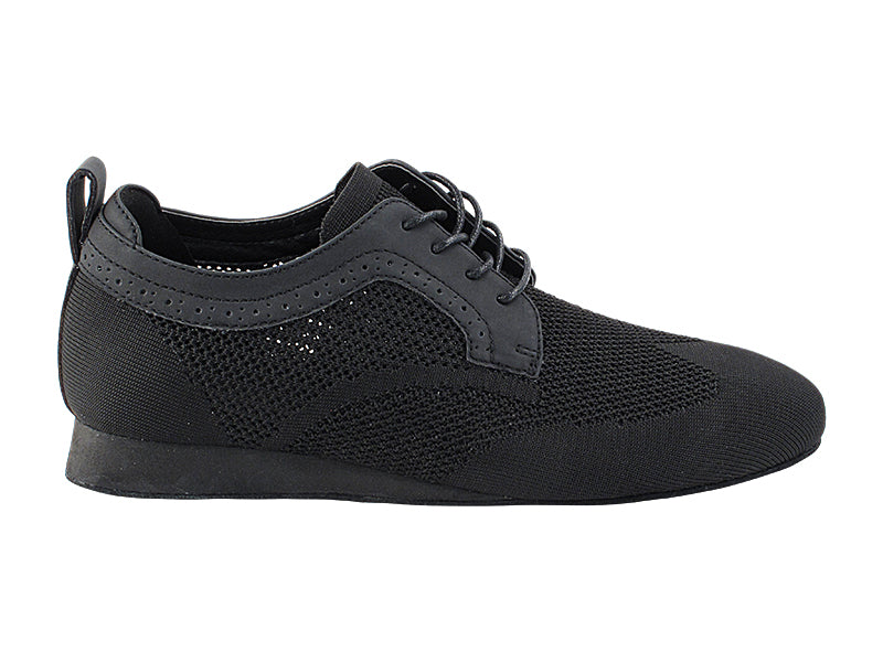 SERO107BBX Black Knit Mesh with flat heel in the photo