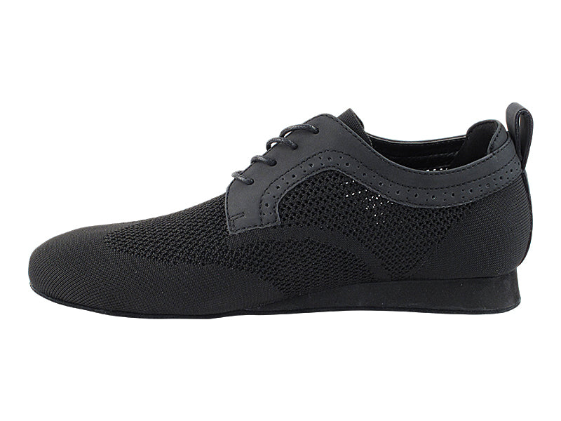 SERO107BBX Black Knit Mesh with flat heel in the photo