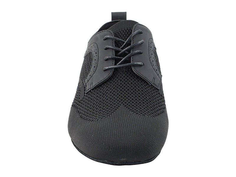 SERO107BBX Black Knit Mesh with flat heel in the photo