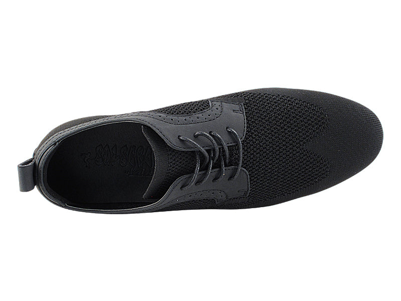 SERO107BBX Black Knit Mesh with flat heel in the photo