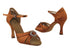 SERA1154 Dark Tan Satin with 3" heel in the photo