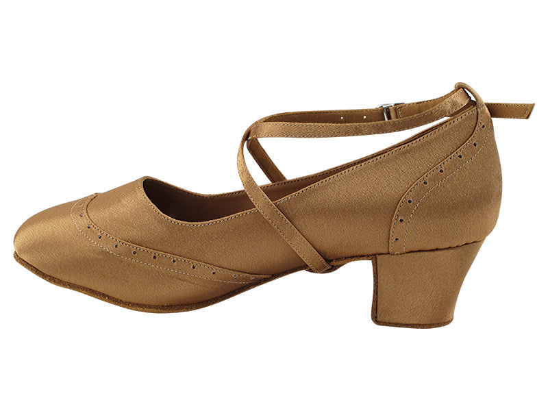 Swing001C 78 Brown Satin with 1.6" Heel (NJ) in the photo