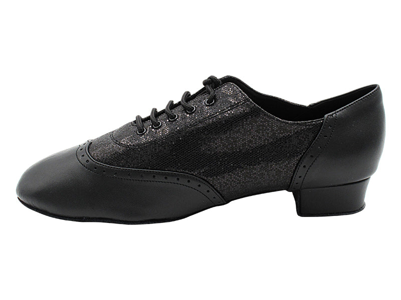 Swing003 216 Black Leather_F_B_58 Black Scale_M with 1" Heel (8881) in the photo