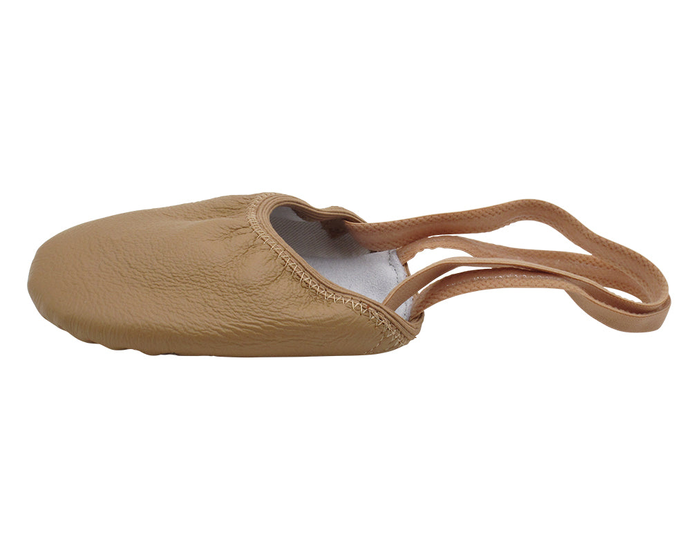 VFBallet 09 Beige Tan Leather Lyrical Half Sole Ballet Shoe