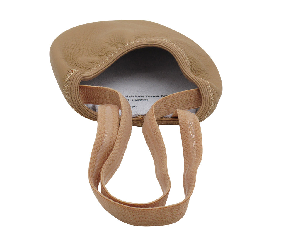 VFBallet 09 Beige Tan Leather Lyrical Half Sole Ballet Shoe