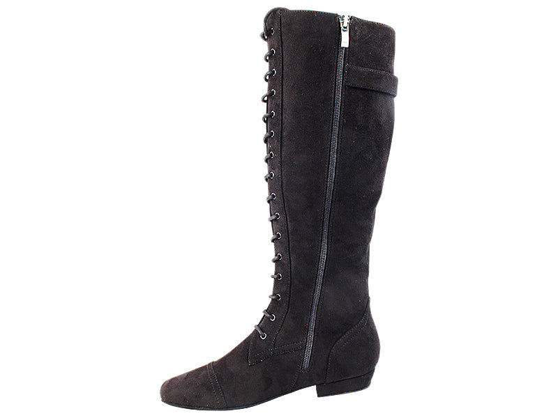 VFBoot Broadway Black with 0.5" flat heel  in the photo