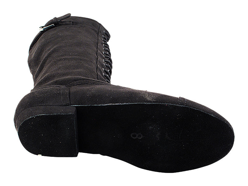VFBoot Broadway Black with 0.5" flat heel  in the photo