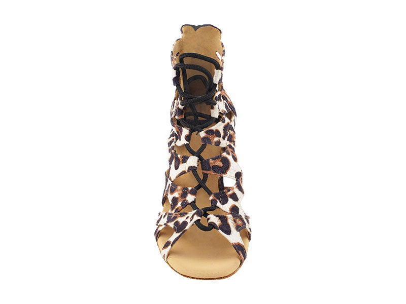 VFBoot Latin 3303 Cheetah Velvet with 3.5" Stiletto Gold Heel (TG1) in the photo