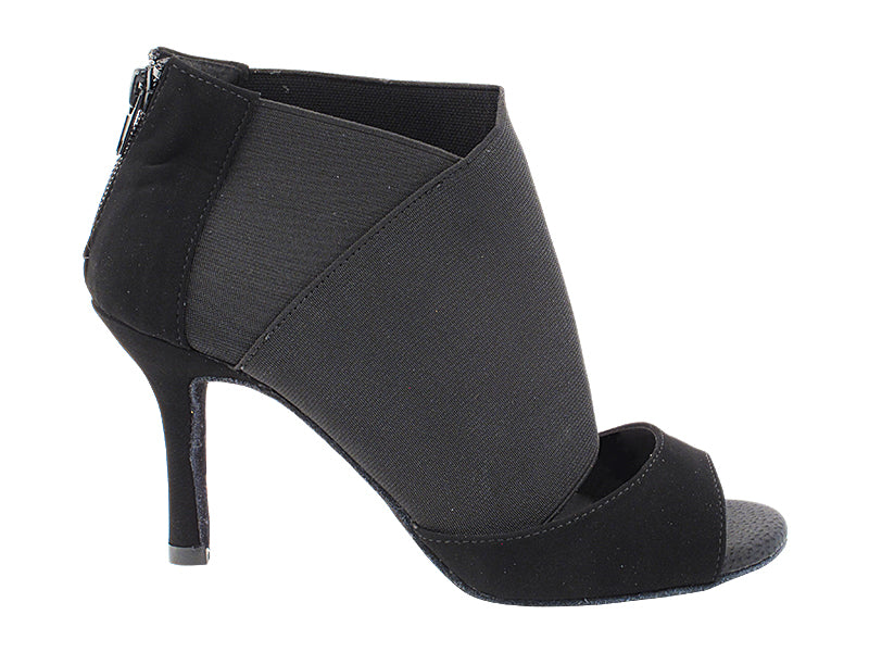 2897LEDSS Black Nubuck with 3" Slim Heel (6646) in the photo