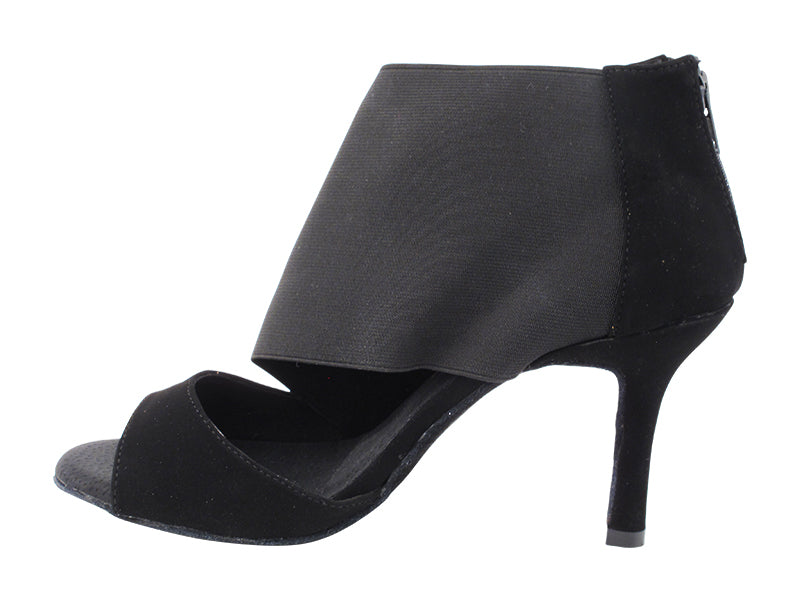 2897LEDSS Black Nubuck with 3" Slim Heel (6646) in the photo