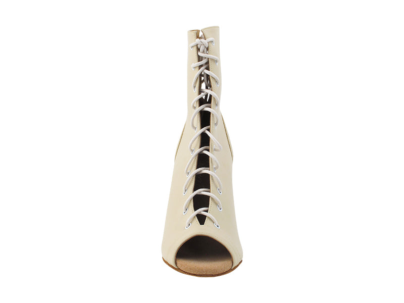 VFBoot Latin 3308 Beige Leather with 3.5" Stiletto Nude Heel (TG1) in the photo